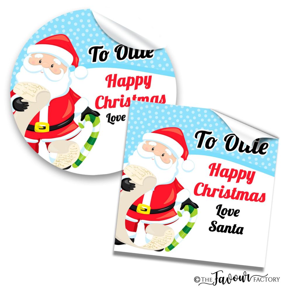 Christmas Stickers Santas List