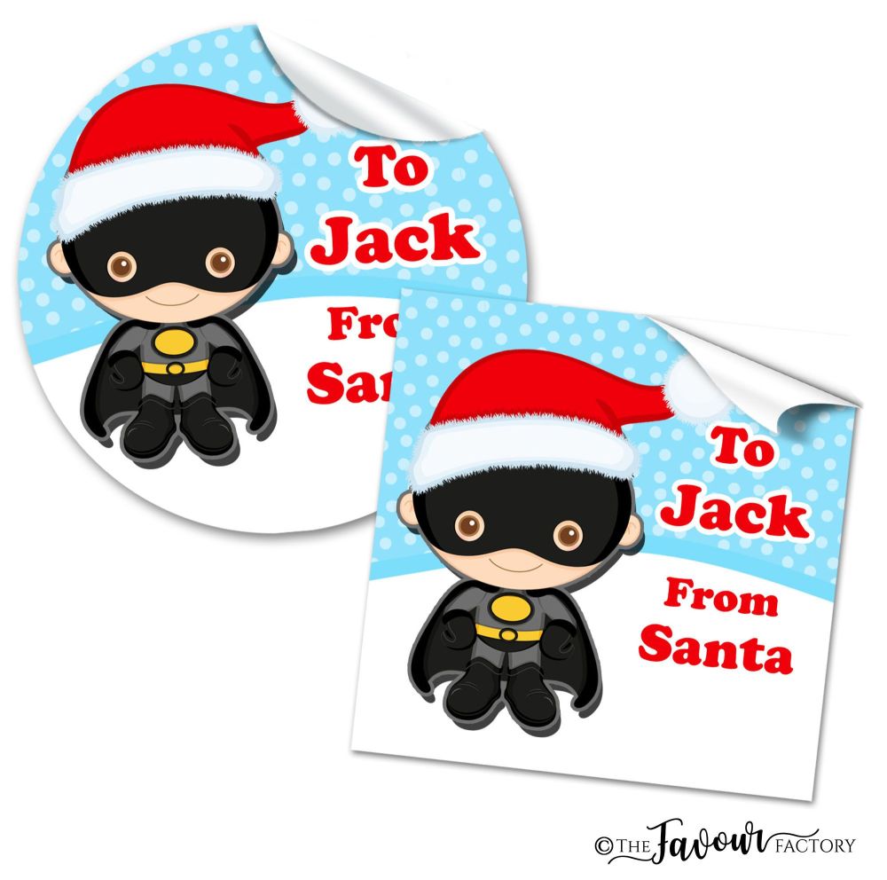 Personalised Christmas Stickers Batman