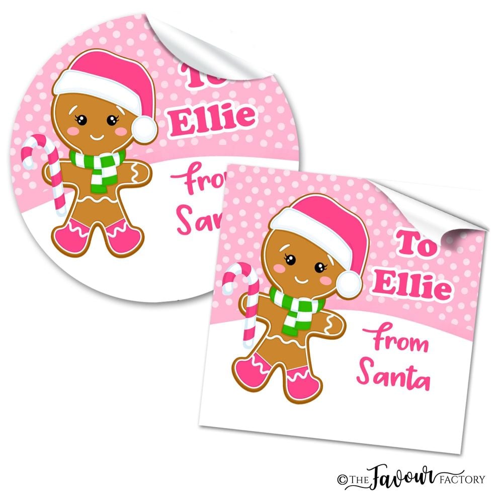 Christmas Stickers Gingerbread Girl