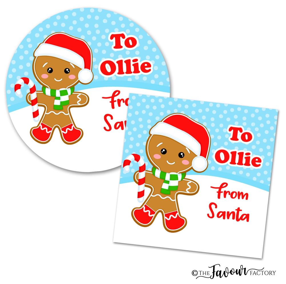 Christmas Stickers Gingerbread Boy