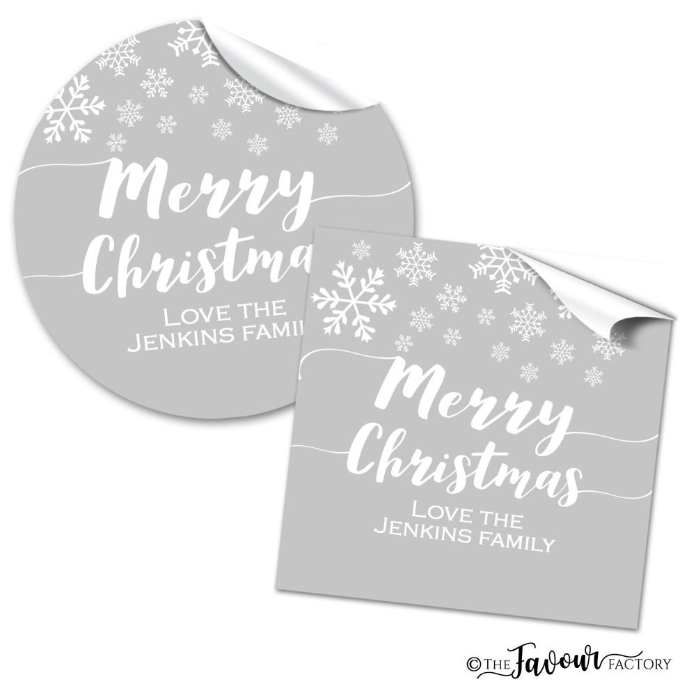 Christmas Stickers Snowflakes