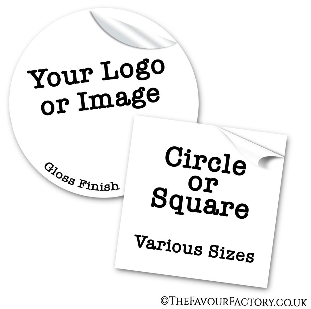 Logo Business Stickers - 1 xA4 Sheet Pre-cut In Your Chosen Size