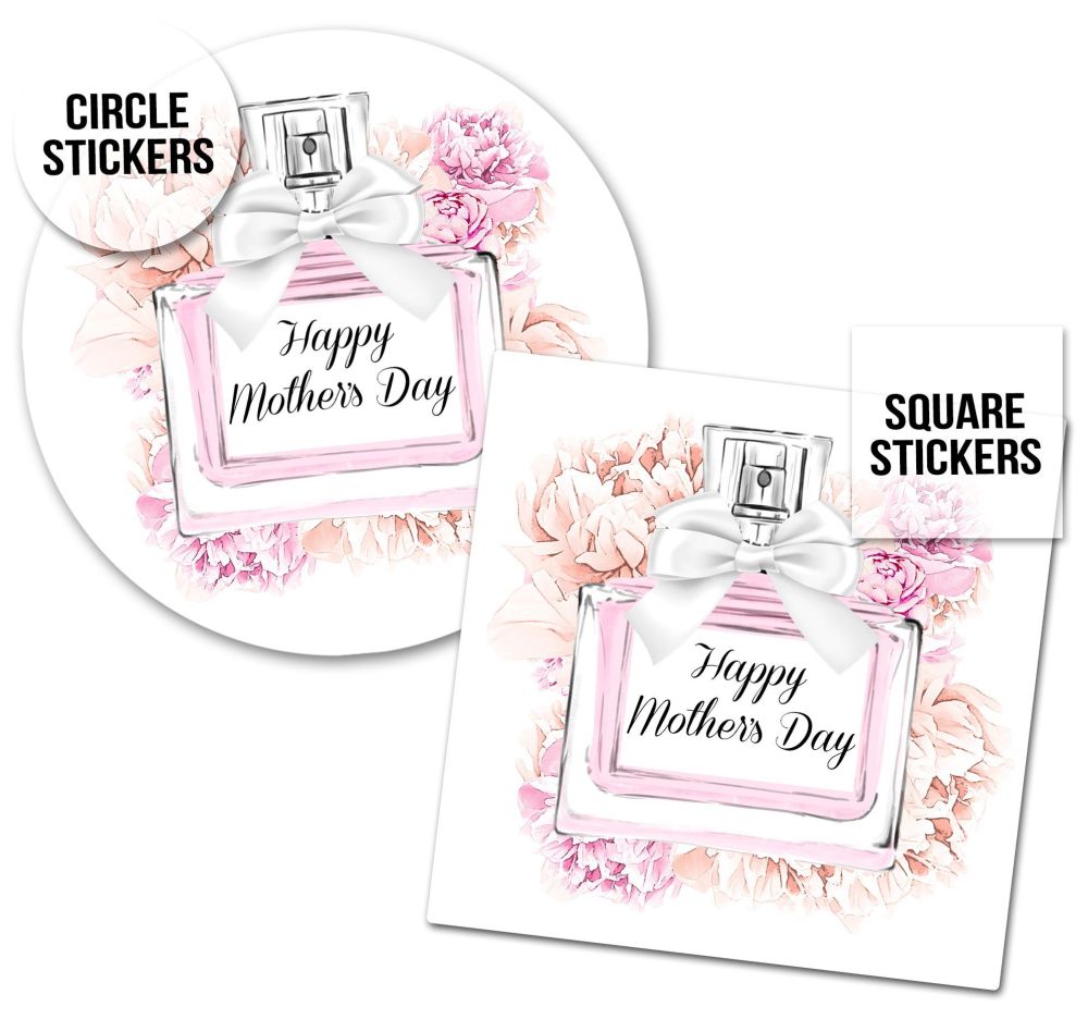 Happy Mother's Day Stickers Floral Perfume