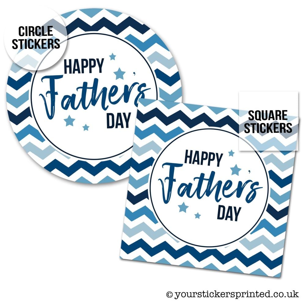 Father's Day Stickers Checkerboard