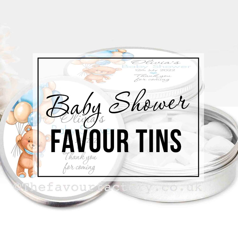 Baby Shower Favour Tins
