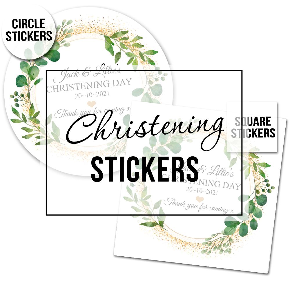 Christening Stickers