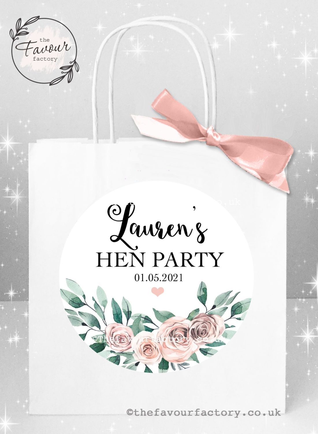 Hen Party Bags Boho Floral Bouquet x 1