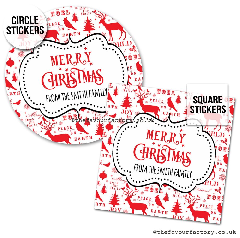 Christmas Stickers Peace And Noel - A4 Sheet x1