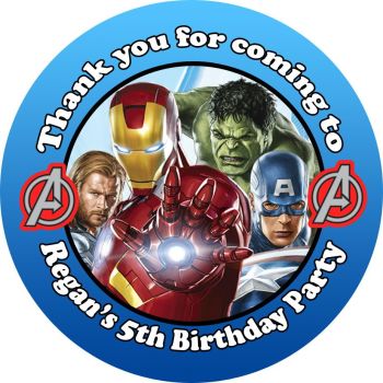 avengers party stickers