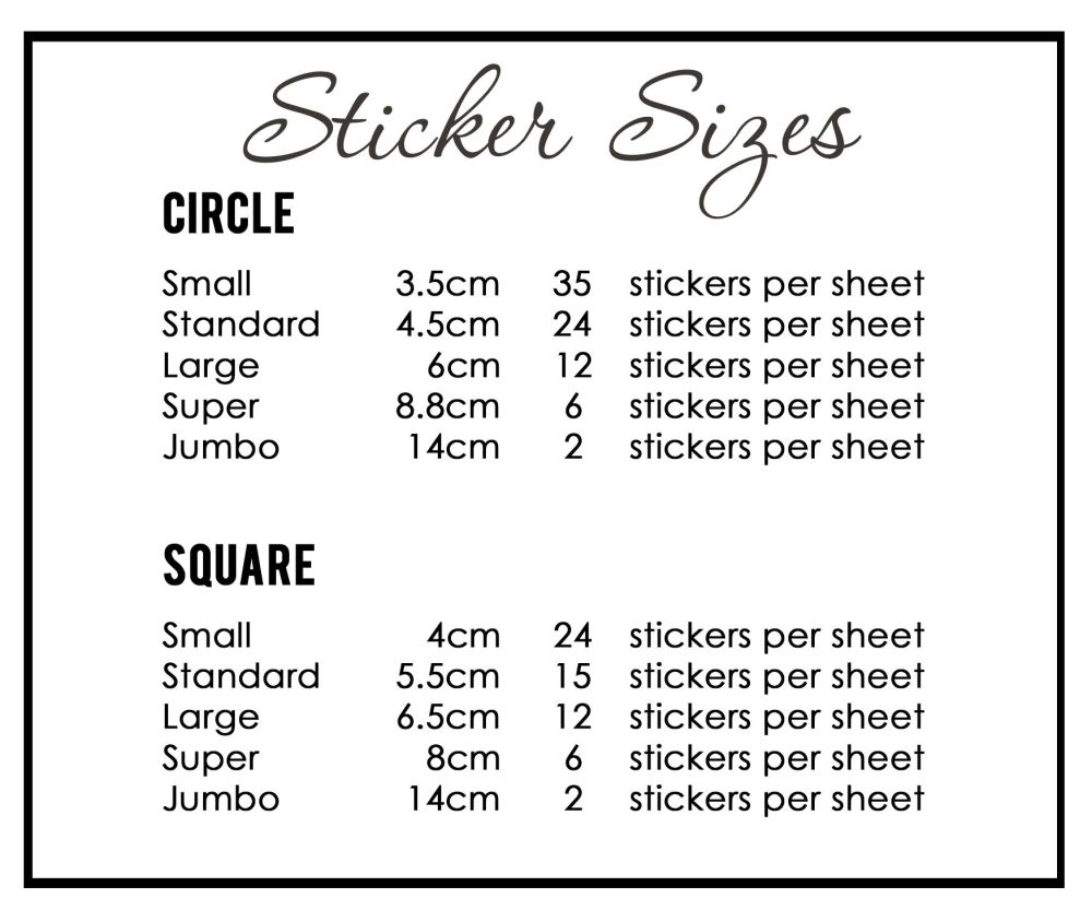 Doughnut Birthday Personalised Stickers x1 A4 Sheet