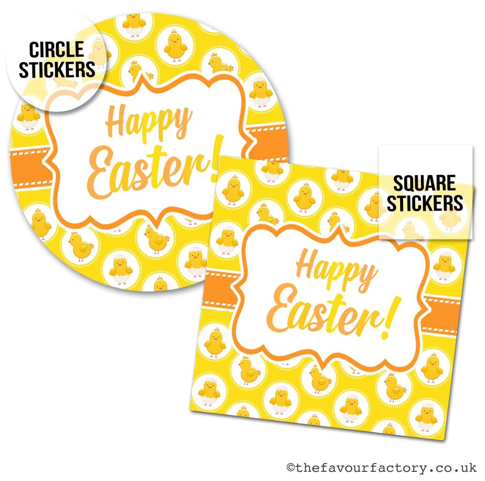 Happy Easter Stickers Lots Of Chicks - A4 Sheet x1
