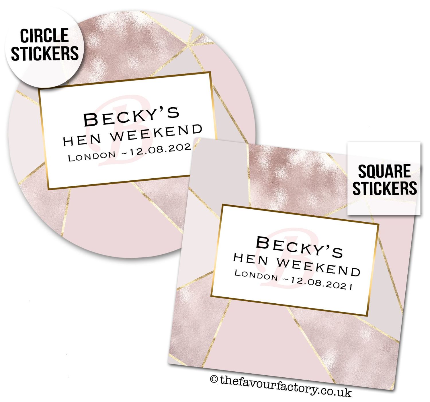 Personalised Stickers For Hen Parties Hen Party Bag Fillers