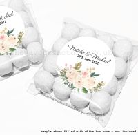 Wedding Table Favours Sweet Bag Kits | Blush & Ivory Watercolour Florals x12