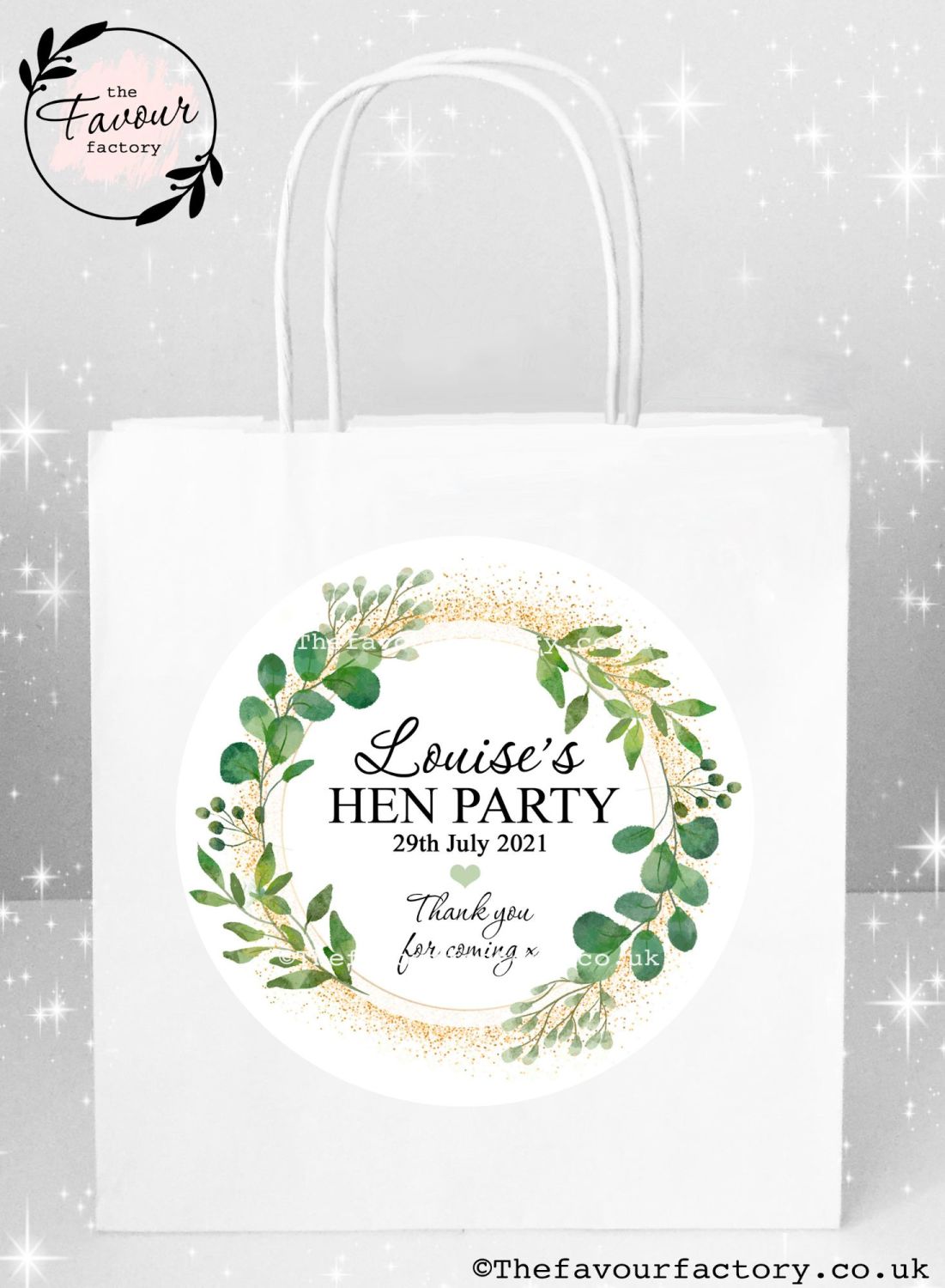 Hen Party Bags Pretty Pink Flowers x1