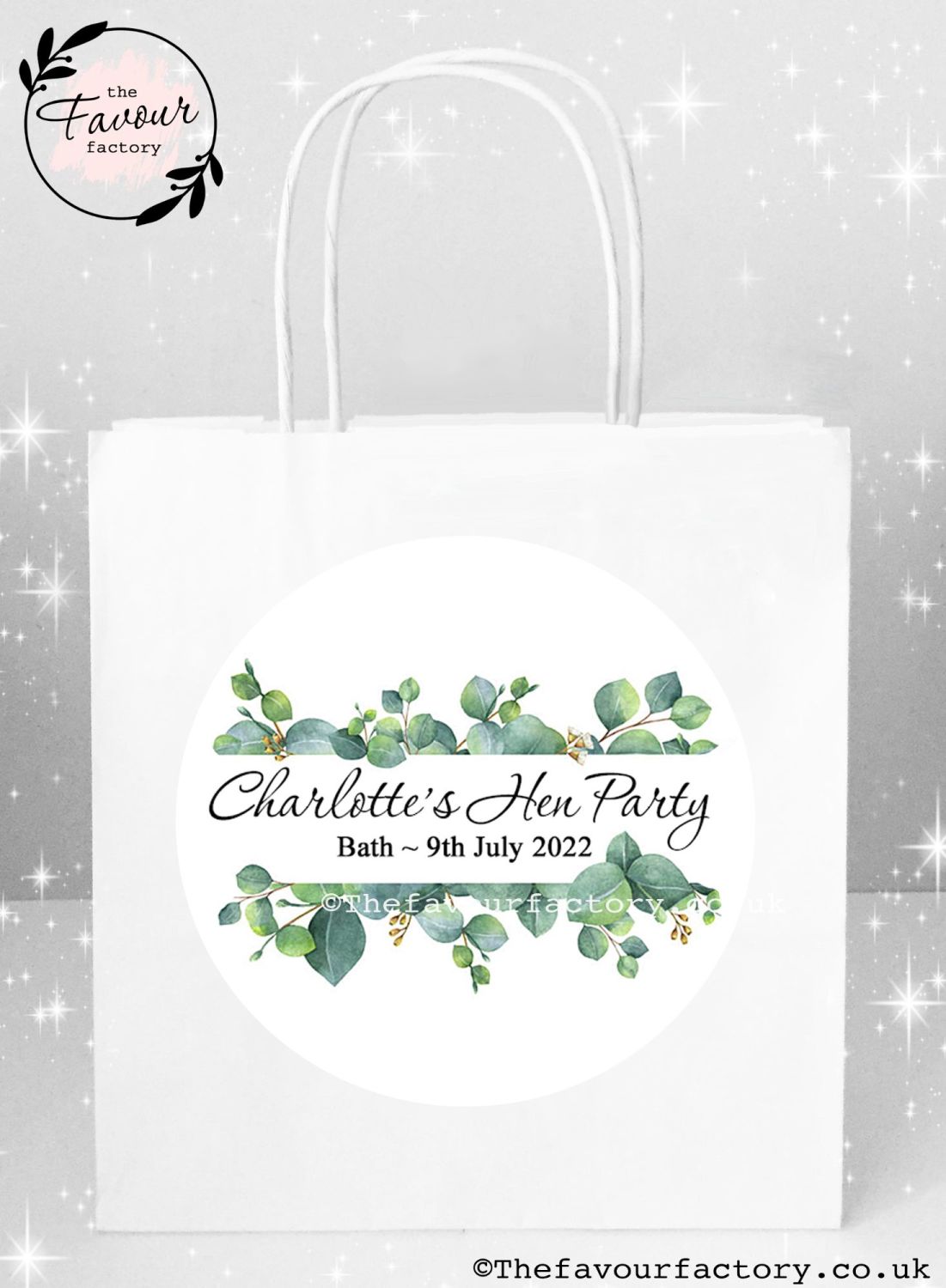 Hen Party Bags Botanical Leaves x1