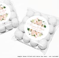 Wedding Table Favours Sweet Bag Kits | Blush Hydrangeas Floral Banner x12