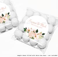Wedding Table Favours Sweet Bag Kits | Blush Pink Floral Hydrangeas Bouquet x12