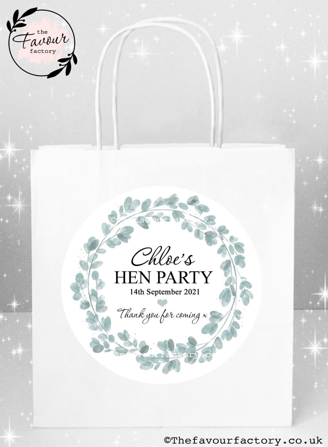 Hen Party Bags | Eucalyptus Wreath x1