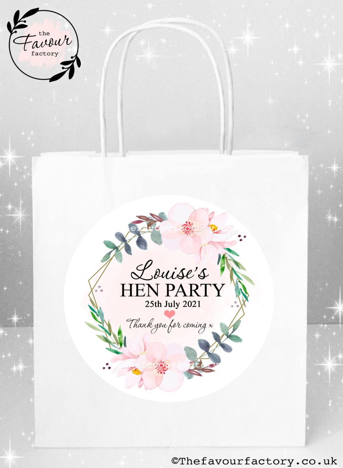 Hen Party Bags | Tropical Floral Eucalyptus x1