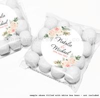 Wedding Table Favours Sweet Bag Kits | Blush & Ivory Floral Bouquets x12
