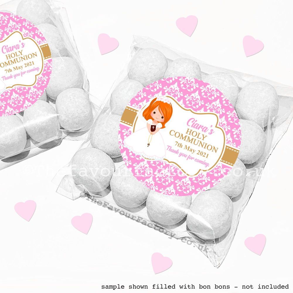 Communion Favours Sweet Bag Kits | Ginger Hair Girl x12