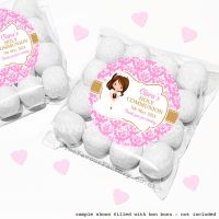 Communion Favours Sweet Bag Kits | Brown Hair Girl x12