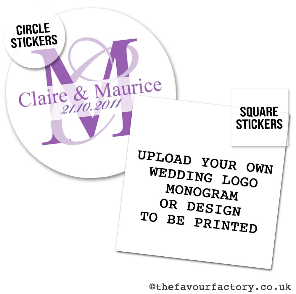  Wedding Stickers | Your Own Design - A4 Sheet x1