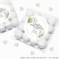 Baby Shower Favours Sweet Bag Kits | Geometric Botanicals x12