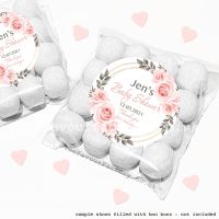 Baby Shower Favours Sweet Bag Kits | Blush Roses x12