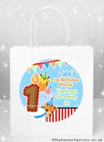 Birthday Party Bags Blue Party Animals x1