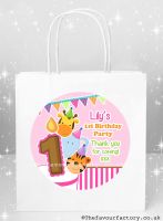Birthday Party Bags Pink Party Animals x1