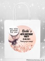 Birthday Party Bags Rose Gold Confetti Balloons x1