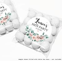 Personalised Hen Party Sweet Bag Kits | Boho Floral Bouquet x12