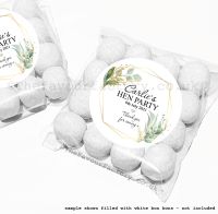 Personalised Hen Party Sweet Bag Kits | Geometric Botanicals x12
