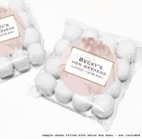 Personalised Hen Party Sweet Bag Kits | Geometric Rose Gold Monogram x12