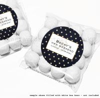 Personalised Hen Party Sweet Bag Kits | Gold Polka Dots x12