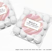 Personalised Hen Party Sweet Bag Kits | Rose Gold Liquid Marble x12