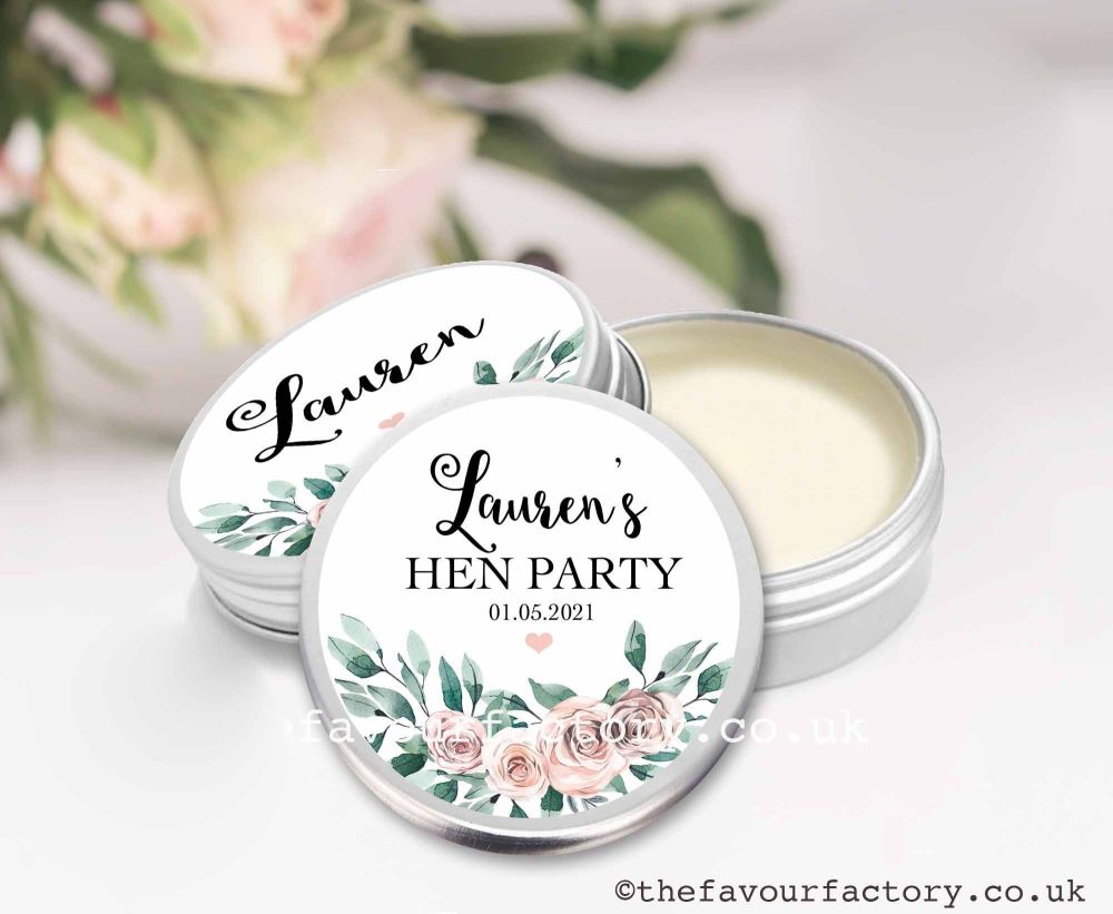 Hen Party Lip Balm Favours | Boho Floral Bouquet x1