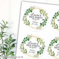 Hen Party Stickers | Botanical Gold Dust - A4 Sheet x1