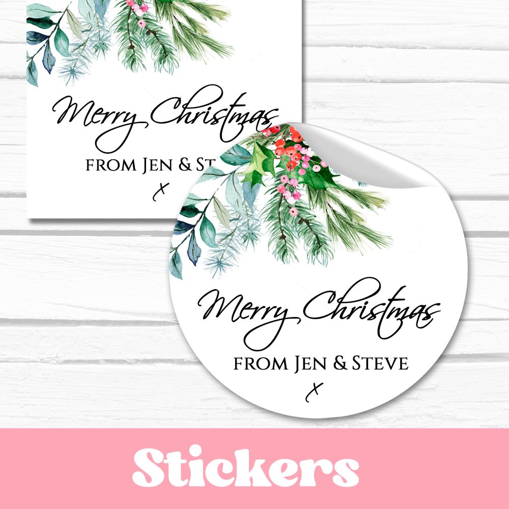 Personalised Christmas Stickers