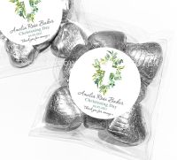 Botanicals Leaves Cross Personalised Christening Favours Sweet Bags Kits x1