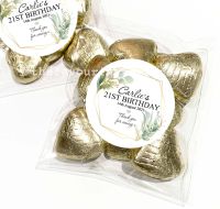 Botanicals Gold Geometric Frame Party Favours For Birthdays Sweet Bags Kits x1