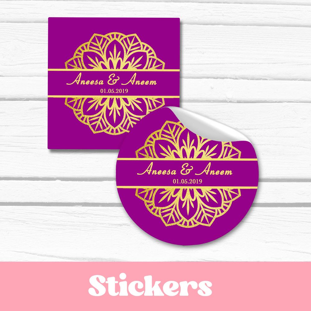 Mehndi Indian Wedding Stickers