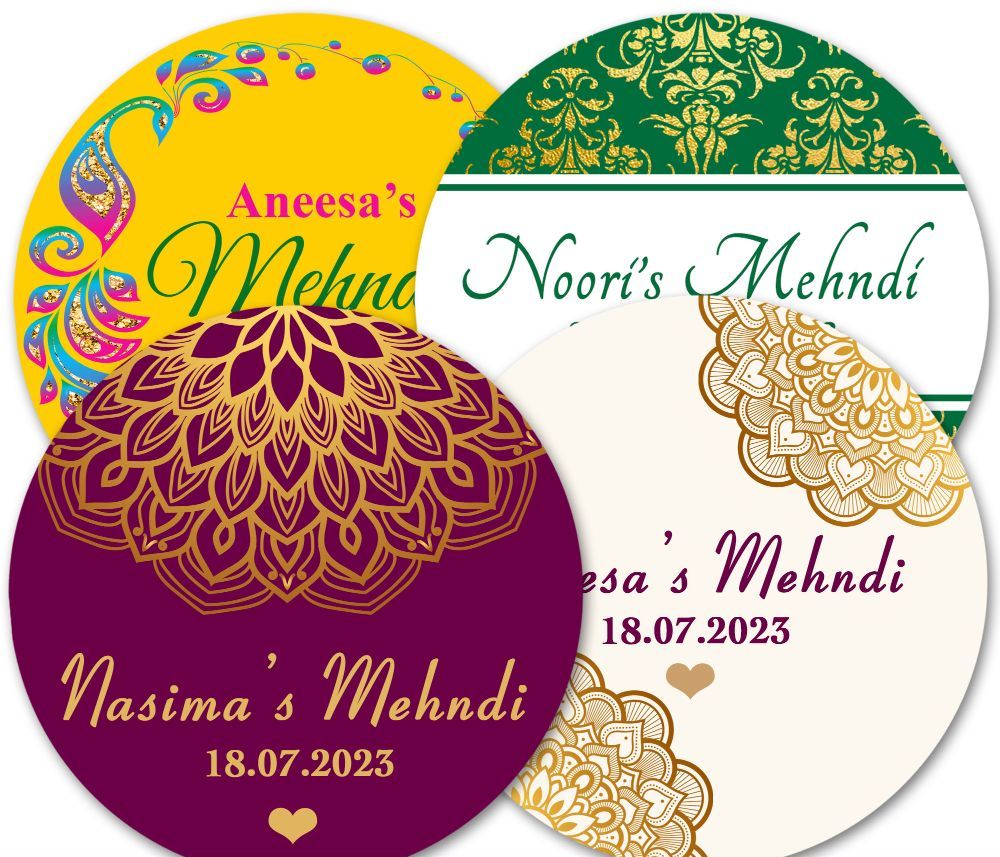 Mehndi Wedding Stickers