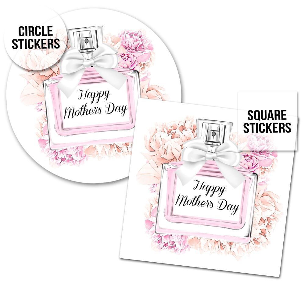 Mother's Day Stickers Floral Perfume - A4 Sheet x1