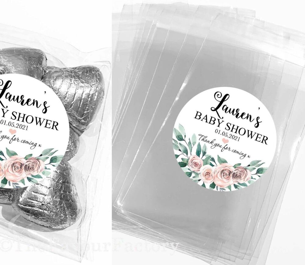 Baby Shower Favours Sweet Bags Kits Boho Floral Bouquet x1