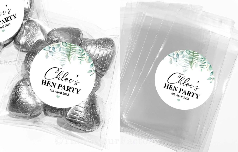 Eucalyptus Drop Hen Party Favours Sweet Bags Kits x1