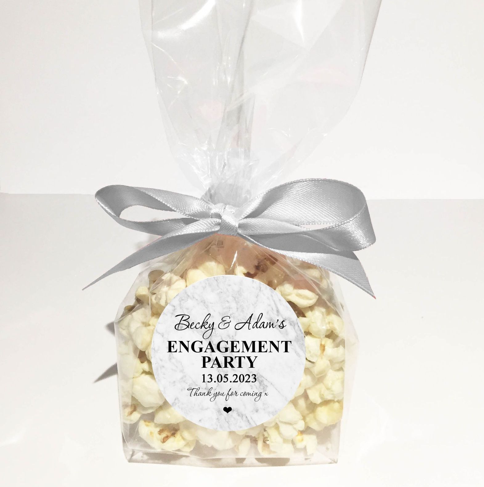 Personalised Popcorn Wedding Favours from Weddings By Fusion