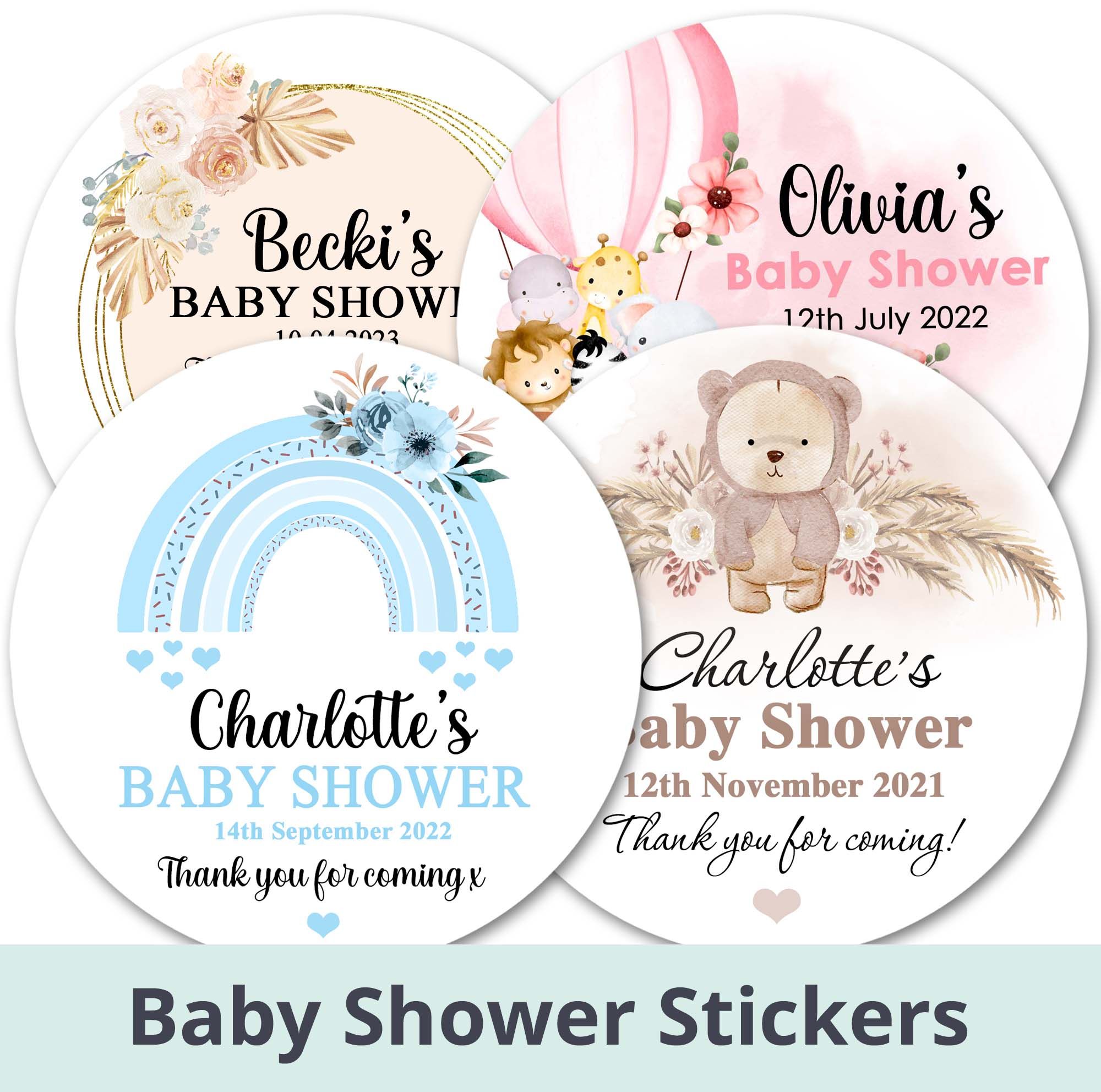 baby shower party stickers