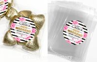 Hen Party Bag Fillers Sweet Bags Kits Black Stripes Confetti Roses x1